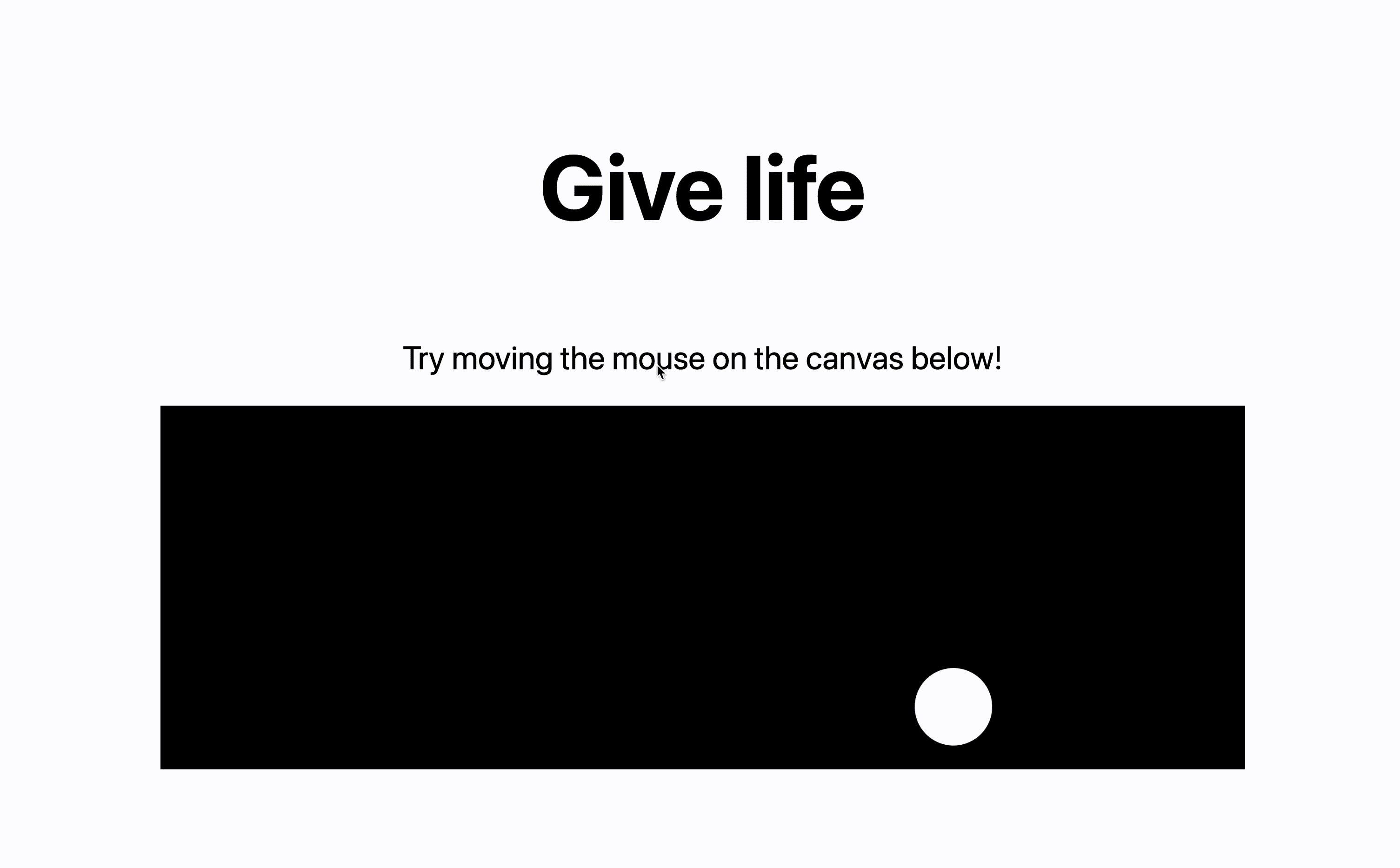 Canvas Element